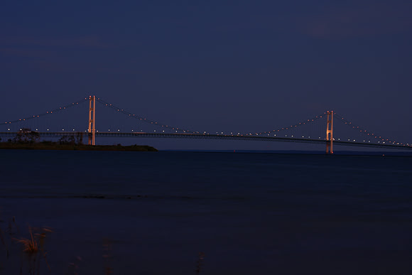 Mackinac Bridge at Dusk I